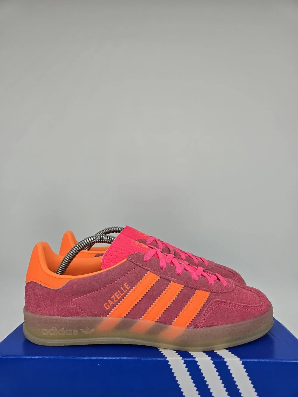adidas Women's Gazelle Indoor IH9218 Lucid Pink Gum Shoes Size 6.5